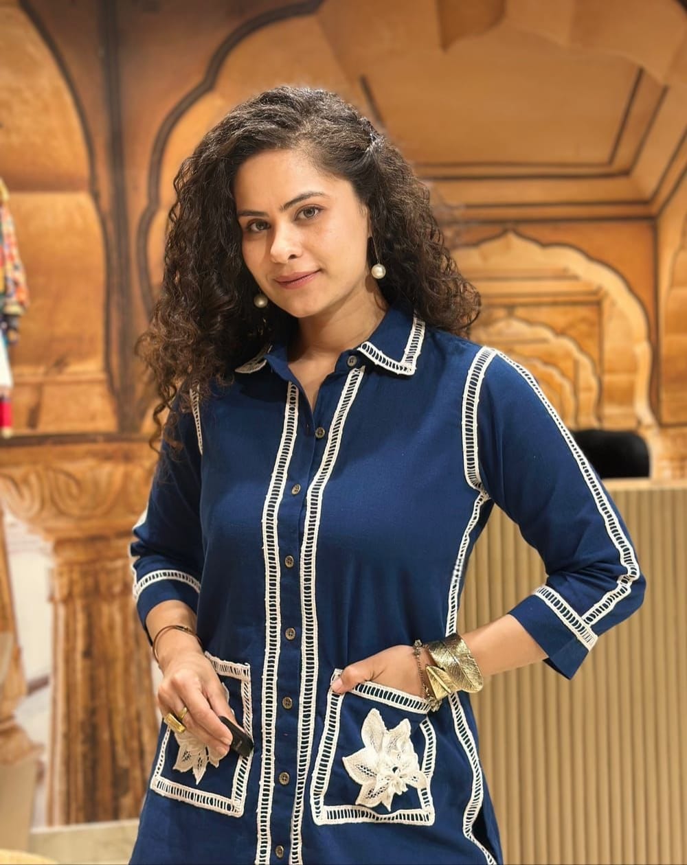 beautiful Heavy Cotton Shirt Style (WACD170)