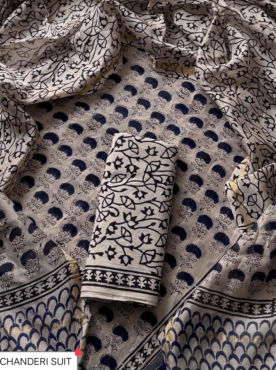 FESTIVE COLLECTION PREMIUM CHANDERI SILK SUITS 46