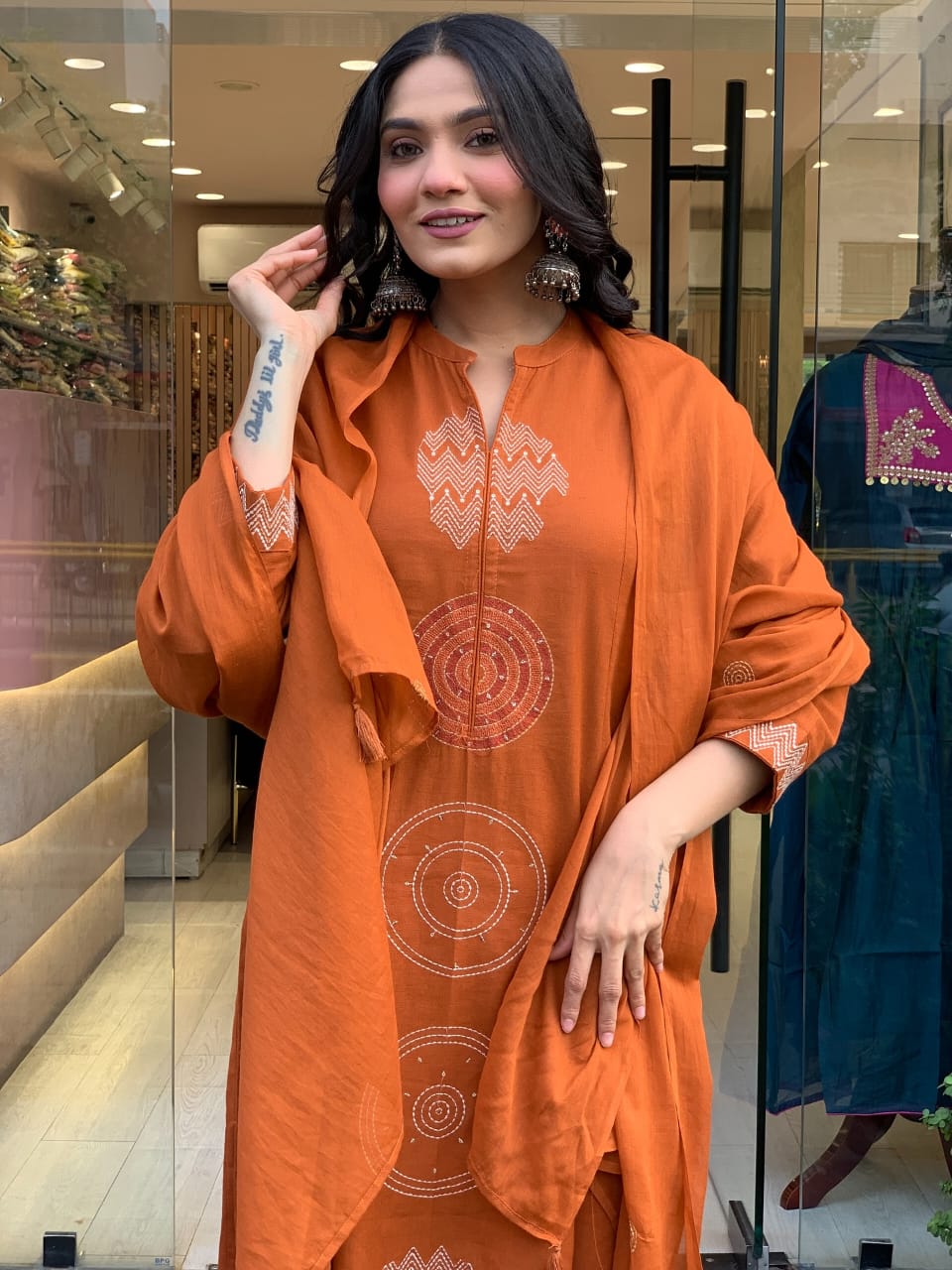 š„LAUNCHING COTTON KURTA PANT AND DUPATTA SETš„ (WARED488)
