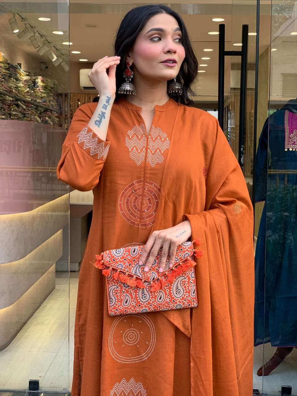 š„LAUNCHING COTTON KURTA PANT AND DUPATTA SETš„ (WARED488)