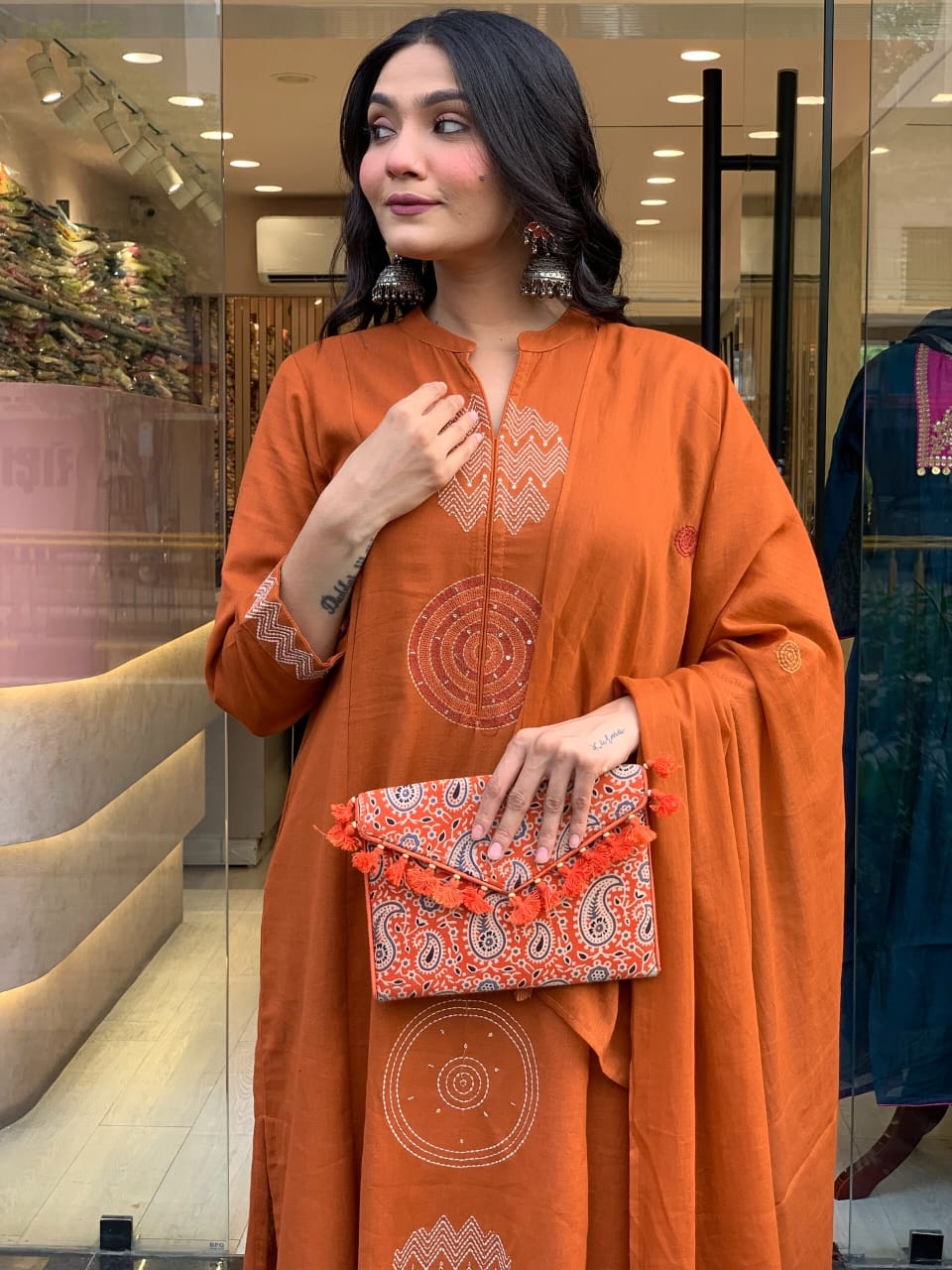 š„LAUNCHING COTTON KURTA PANT AND DUPATTA SETš„ (WARED488)