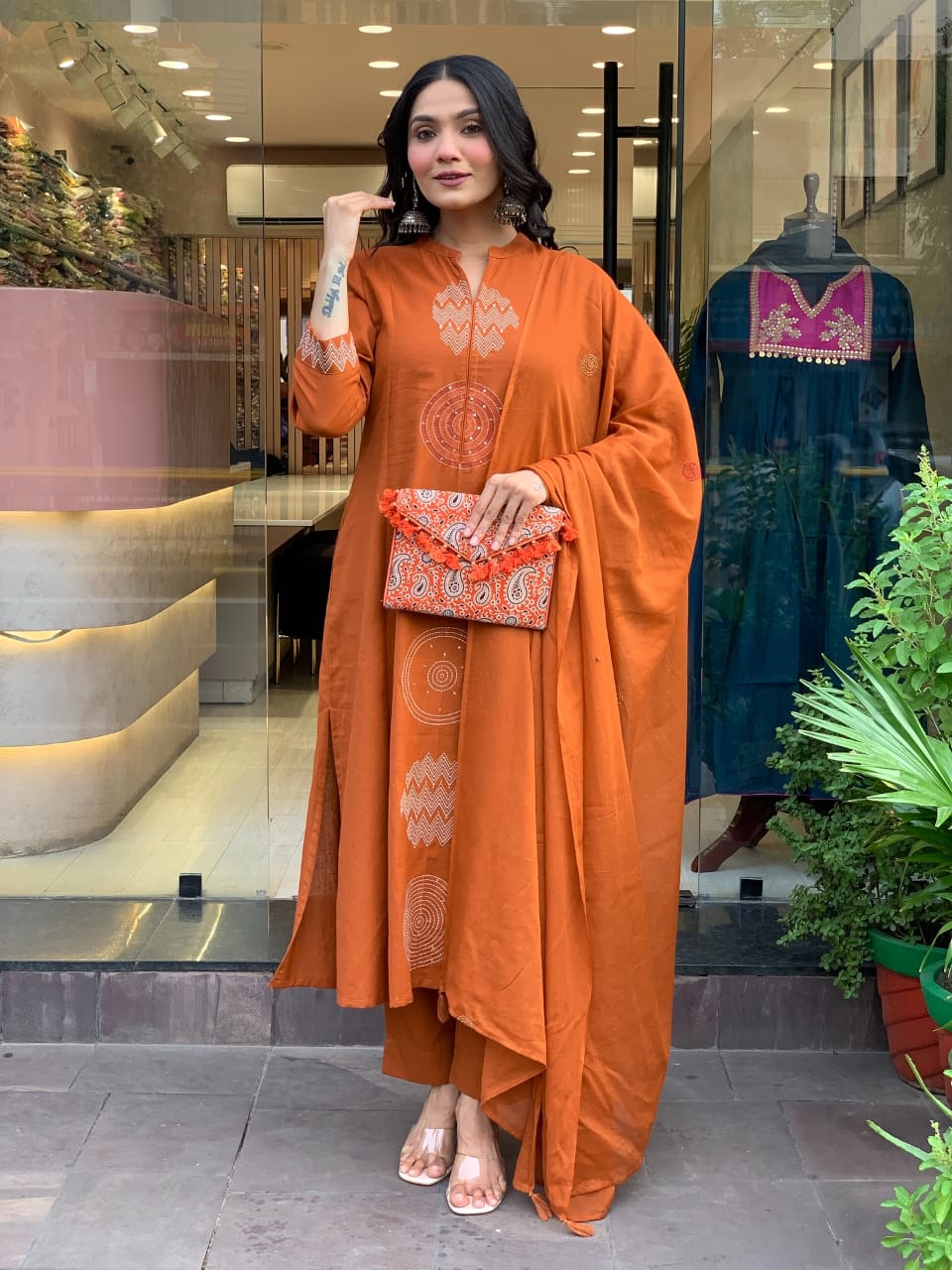 š„LAUNCHING COTTON KURTA PANT AND DUPATTA SETš„ (WARED488)