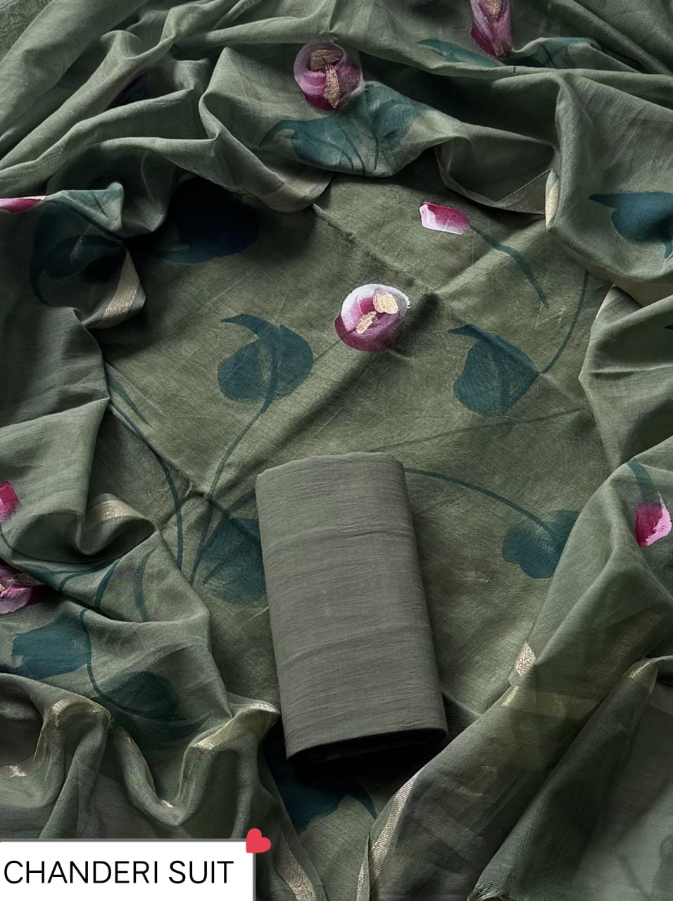 FESTIVE COLLECTION PREMIUM CHANDERI SILK SUITS 47