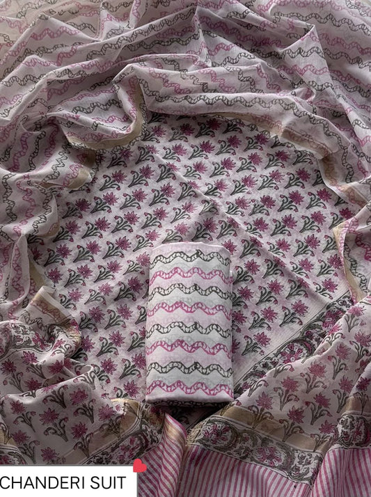 FESTIVE COLLECTION PREMIUM CHANDERI SILK SUITS 03
