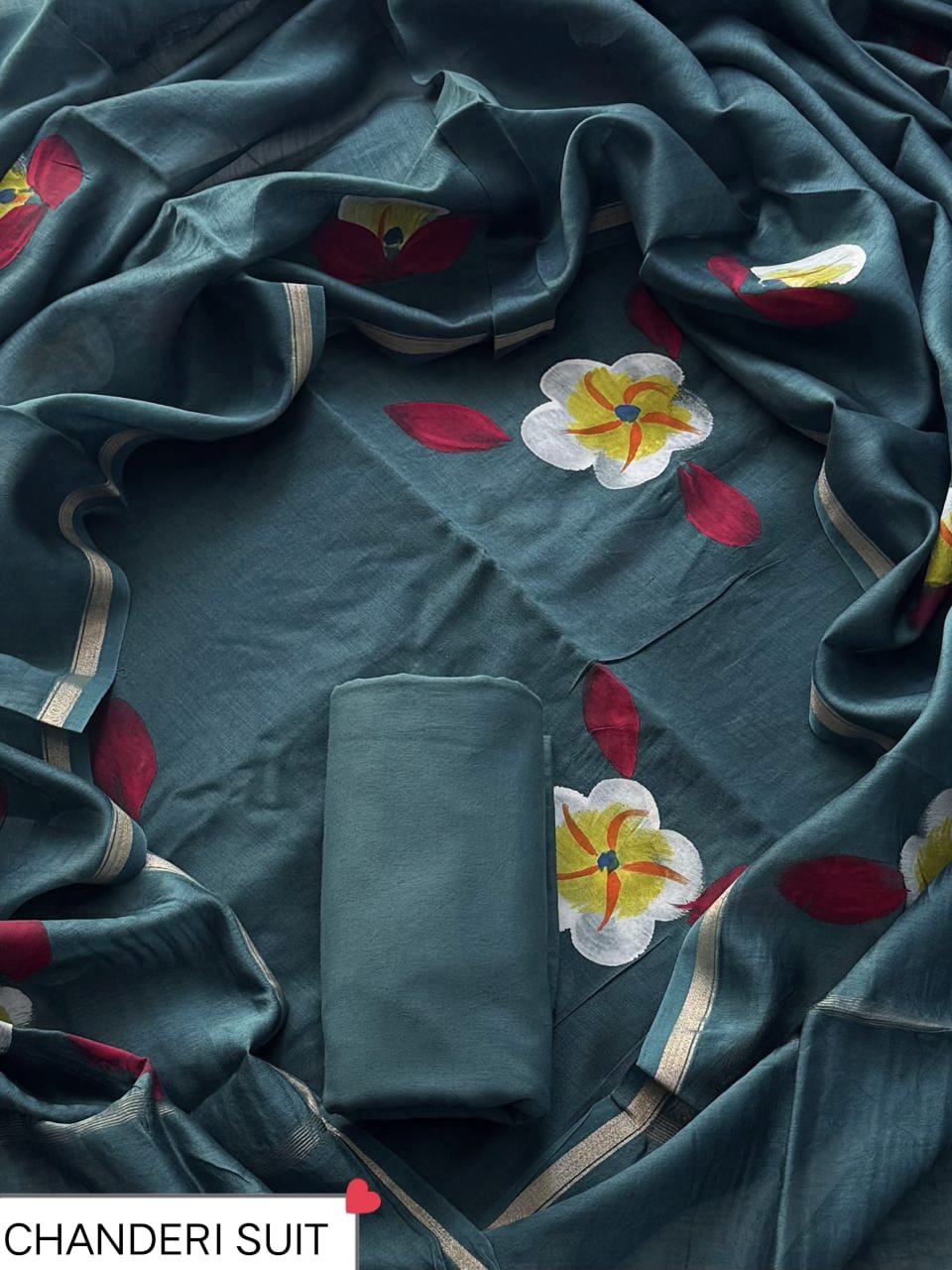 FESTIVE COLLECTION PREMIUM CHANDERI SILK SUITS 10