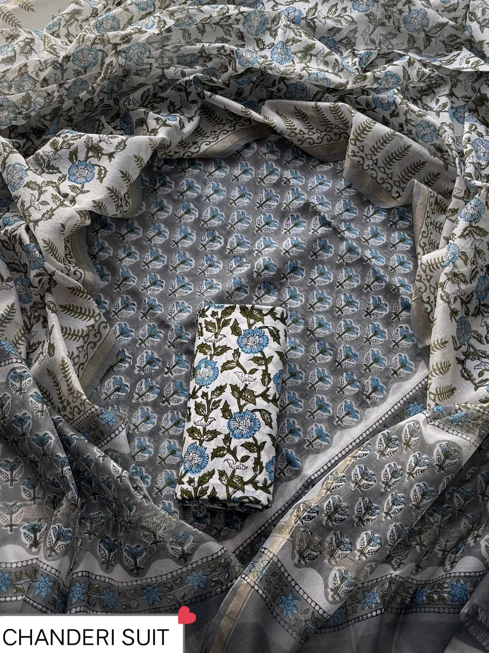 FESTIVE COLLECTION PREMIUM CHANDERI SILK SUITS 08