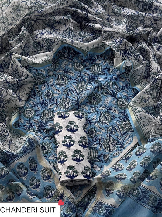 FESTIVE COLLECTION PREMIUM CHANDERI SILK SUITS 09