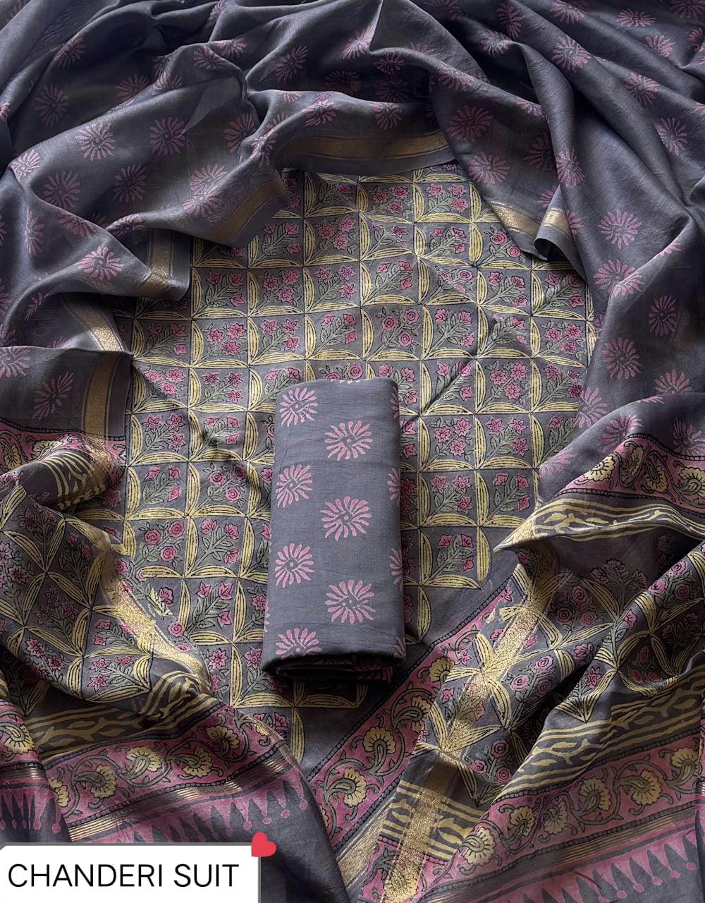 FESTIVE COLLECTION PREMIUM CHANDERI SILK SUITS 34