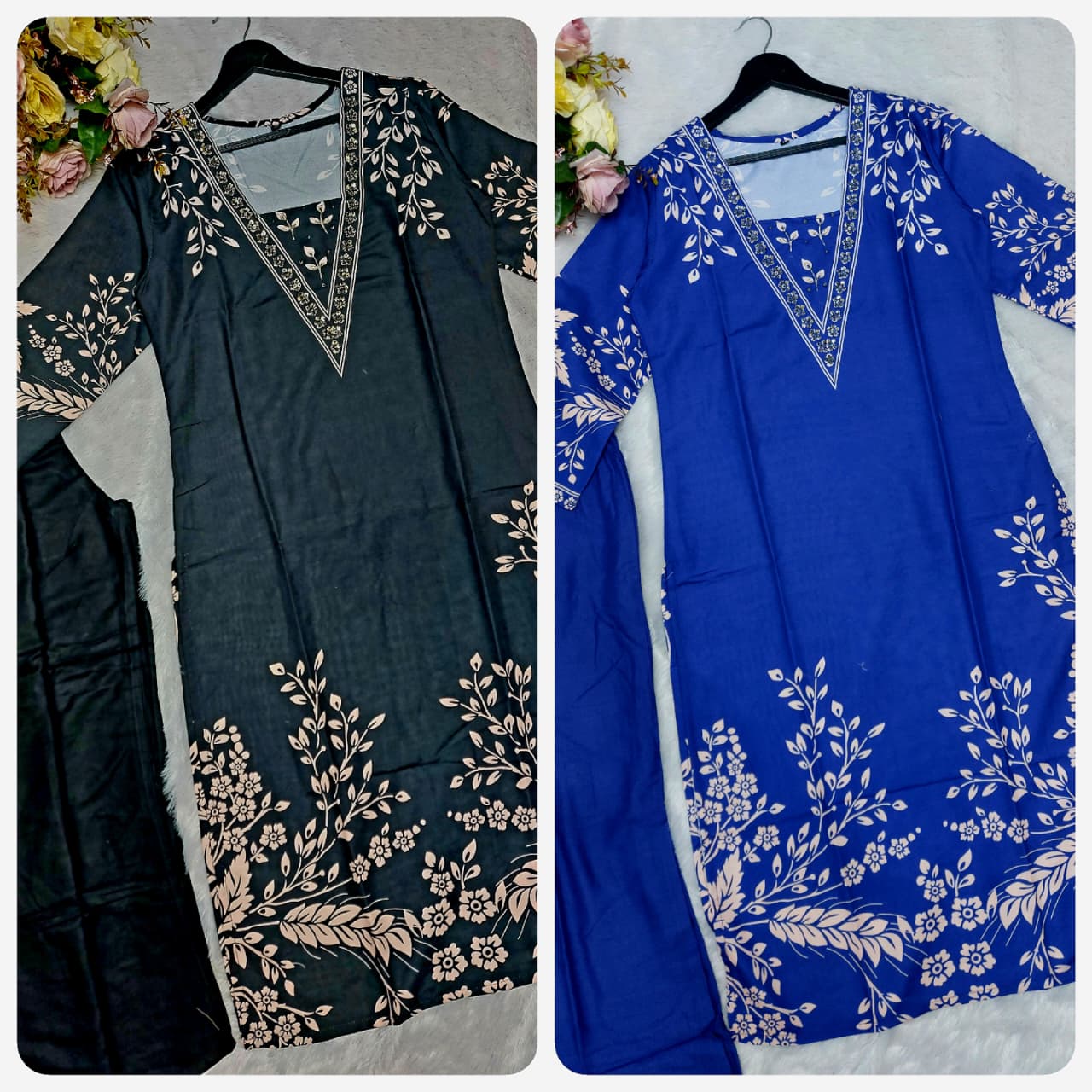 Featuring beautiful Heavy Suit Set which is beautifully decorated with hand work. It is paired with matching pants.(RRRD05)