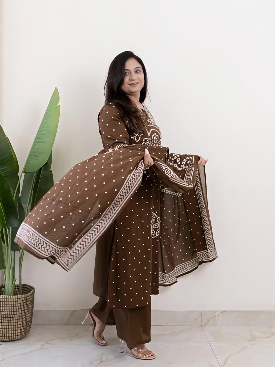 Kurta embroidery work with Designer sleeves(RD47)