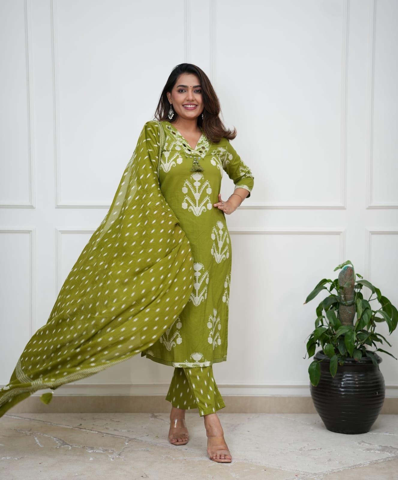 Meher Printed Cotton Suit Set with Dupatta (RD65)