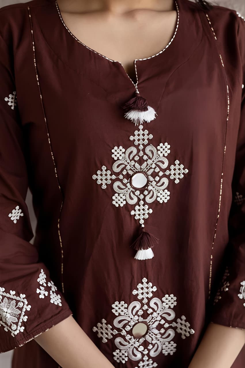 πΏ Elegant Embroidered Suit Set with Designer Dupatta β¨ (SWSK80)