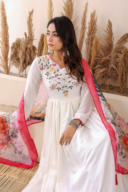 FESTIVAL SPECIAL CHINON GOWN WITH DUPATTA (WDN30)