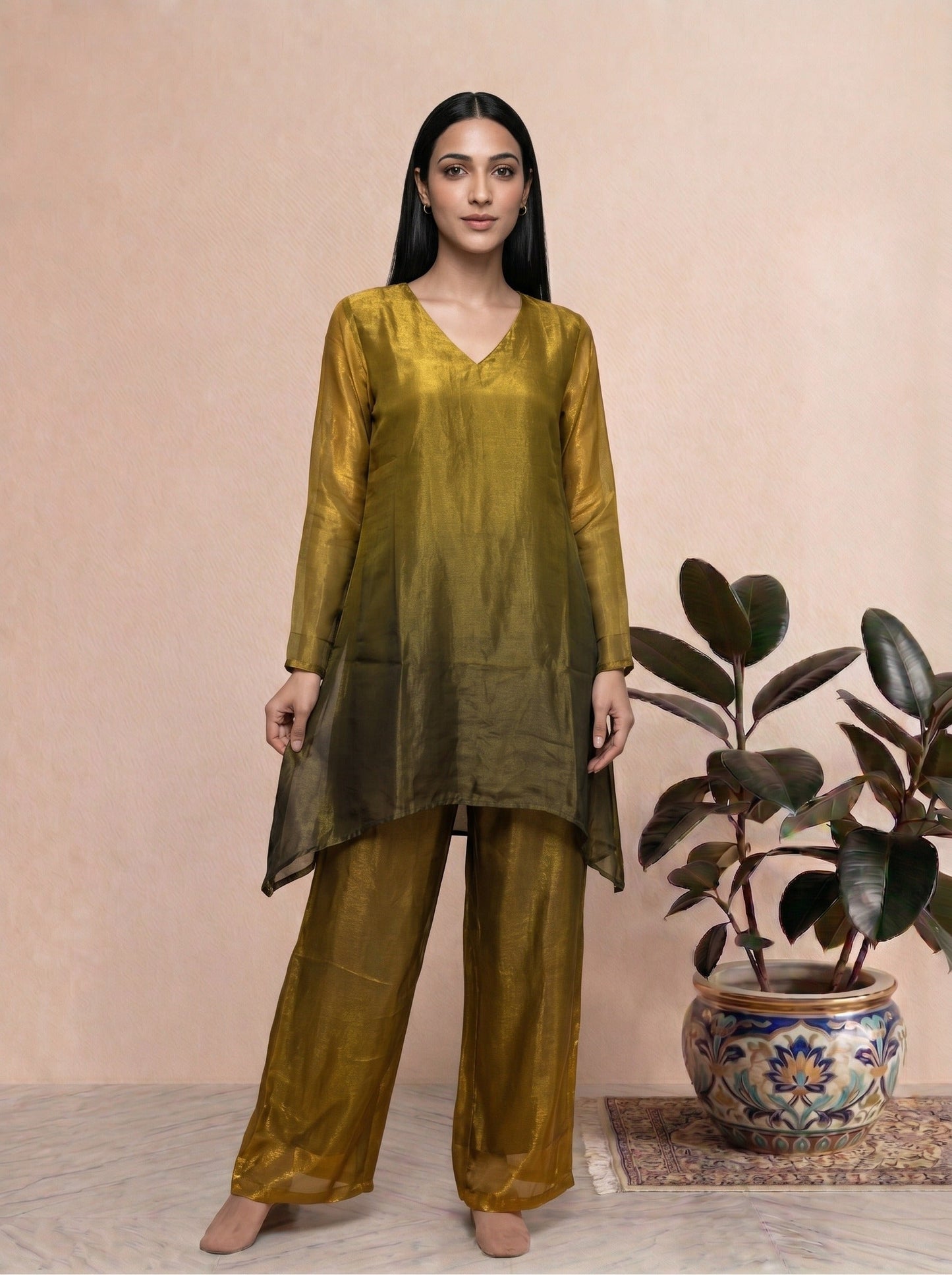 Premium Fendi Silk Special Tie & Dye Co-Ord Set (TT01)
