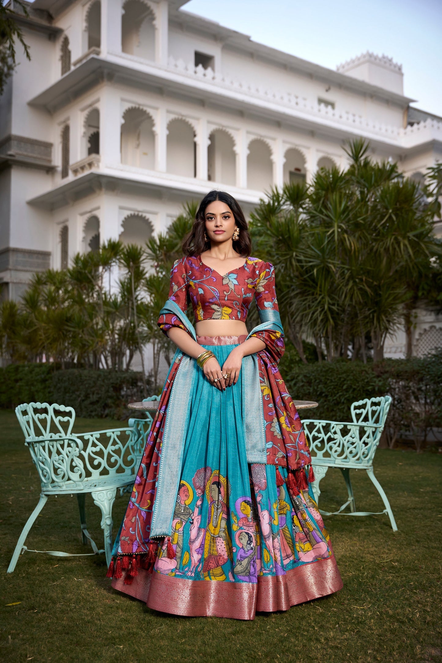 WEDDING SPECIAL DOLA SILK PRINTED LEHENGA CHOLI (WDN117)