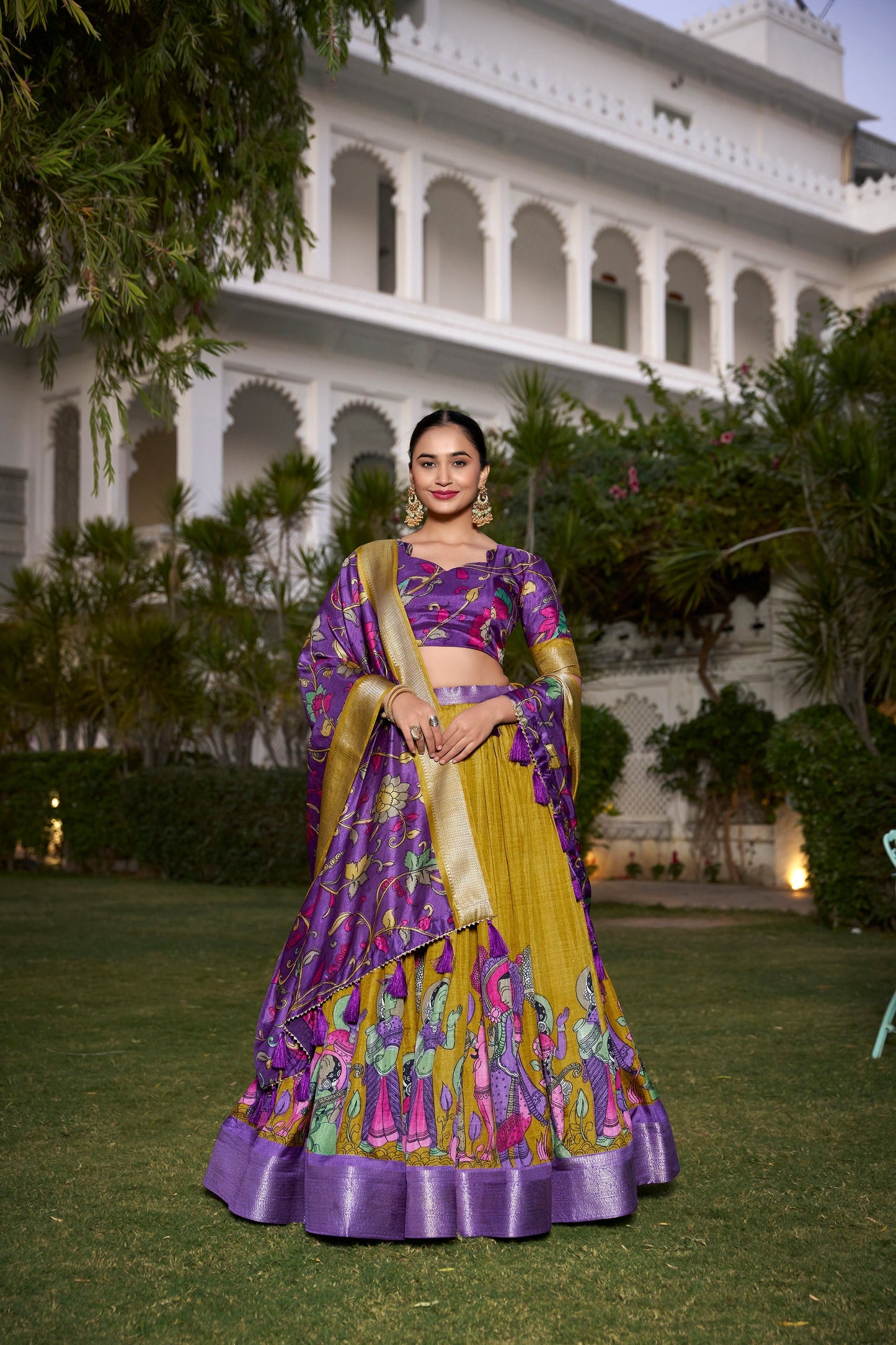 WEDDING SPECIAL DOLA SILK PRINTED LEHENGA CHOLI (WDN117) 01