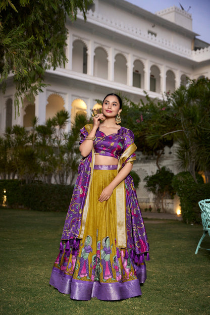 WEDDING SPECIAL DOLA SILK PRINTED LEHENGA CHOLI (WDN117) 01