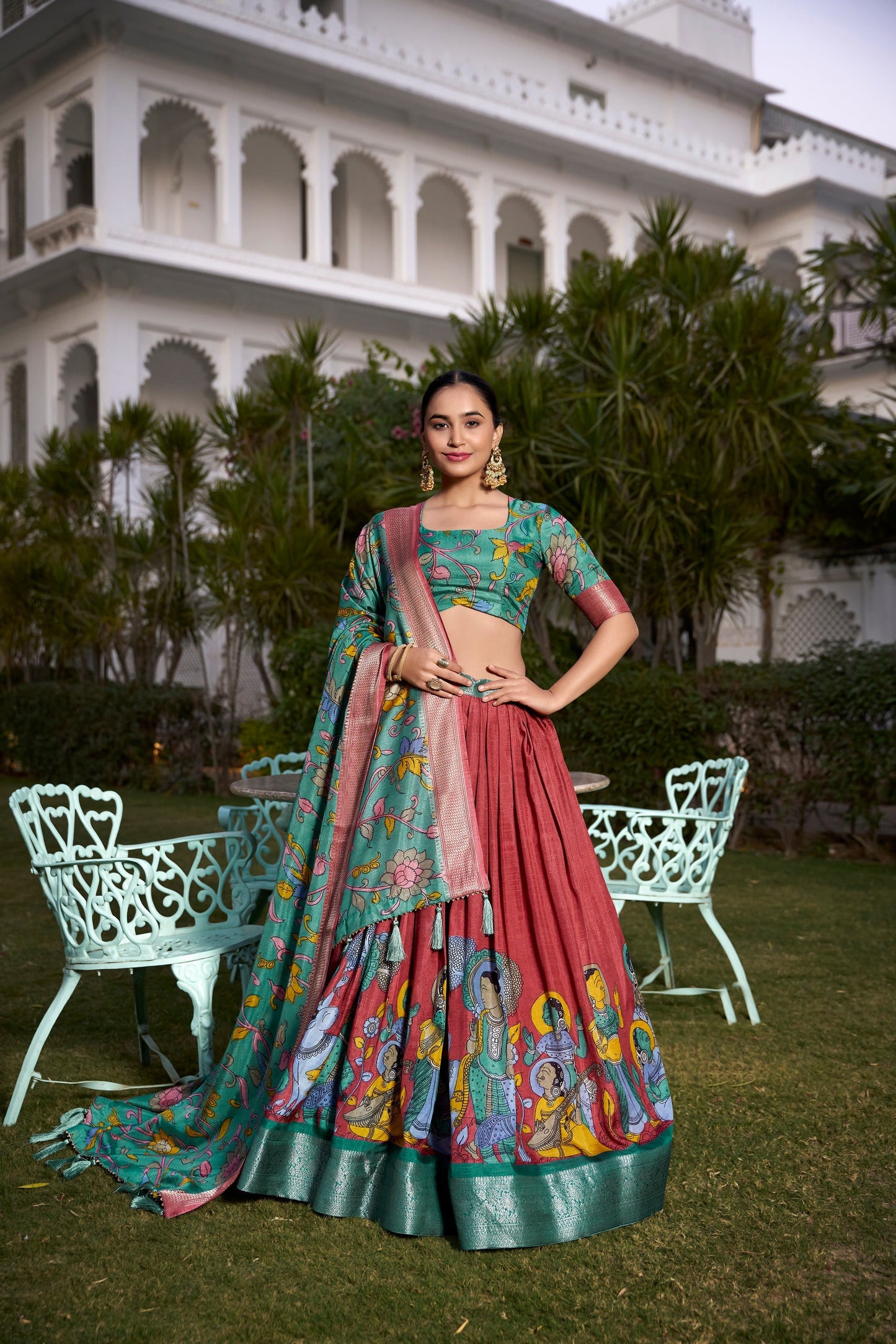 WEDDING SPECIAL DOLA SILK PRINTED LEHENGA CHOLI (WDN117) 02