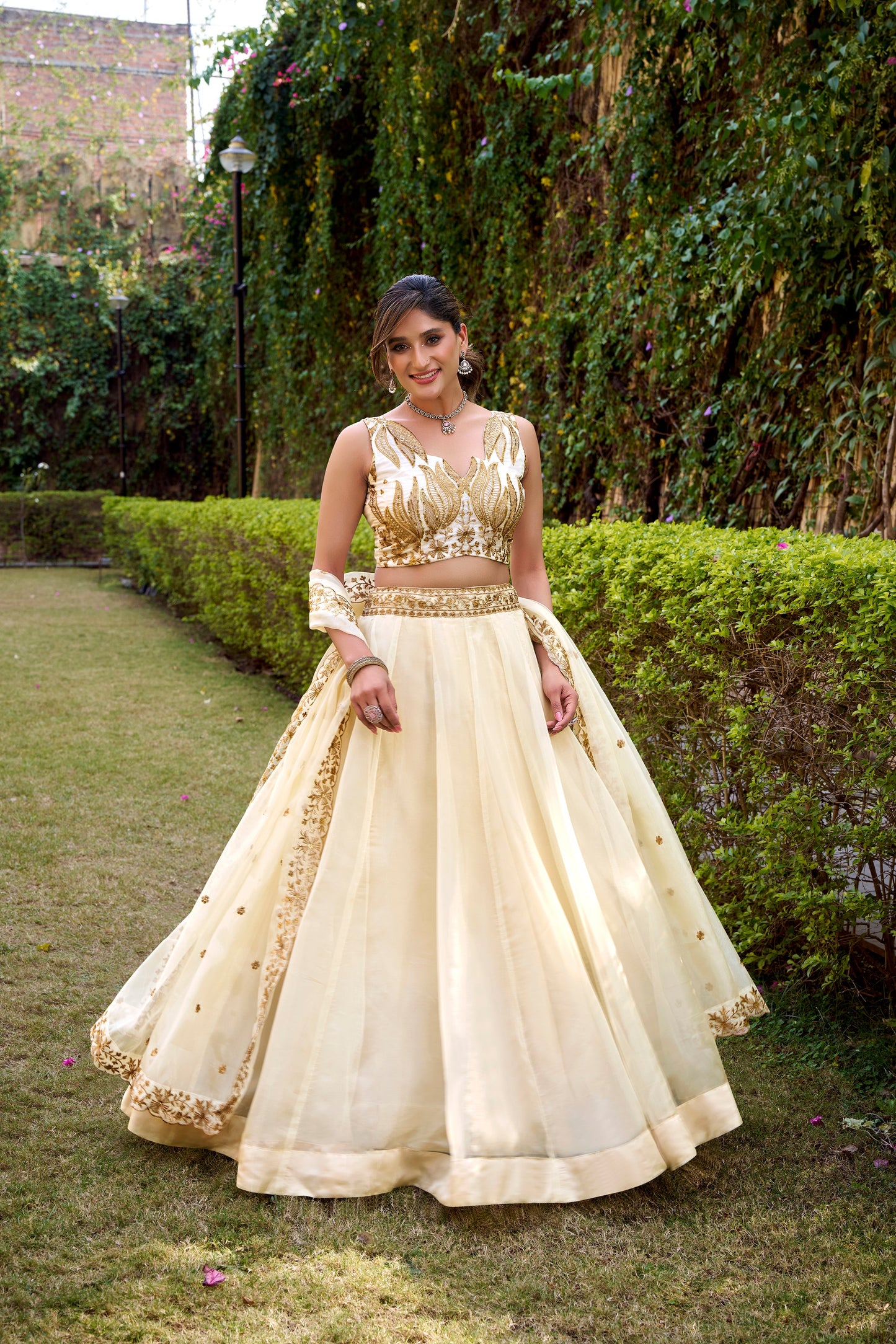 TILTON WEDDING SPECIAL CHANDA SILK SEQUINS AND THREAD EMBROIDERED LEHENGA CHOLI WITH DUPATTA