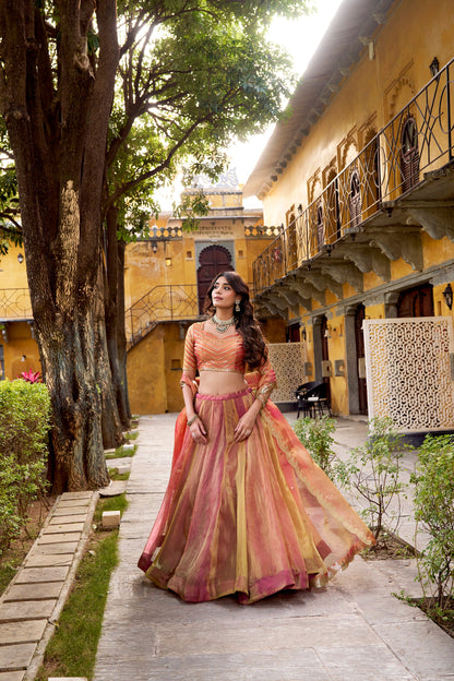 TILTON WEDDING SPECIAL CARIKA SILK LEHENGA CHOLI WITH DUPATTA