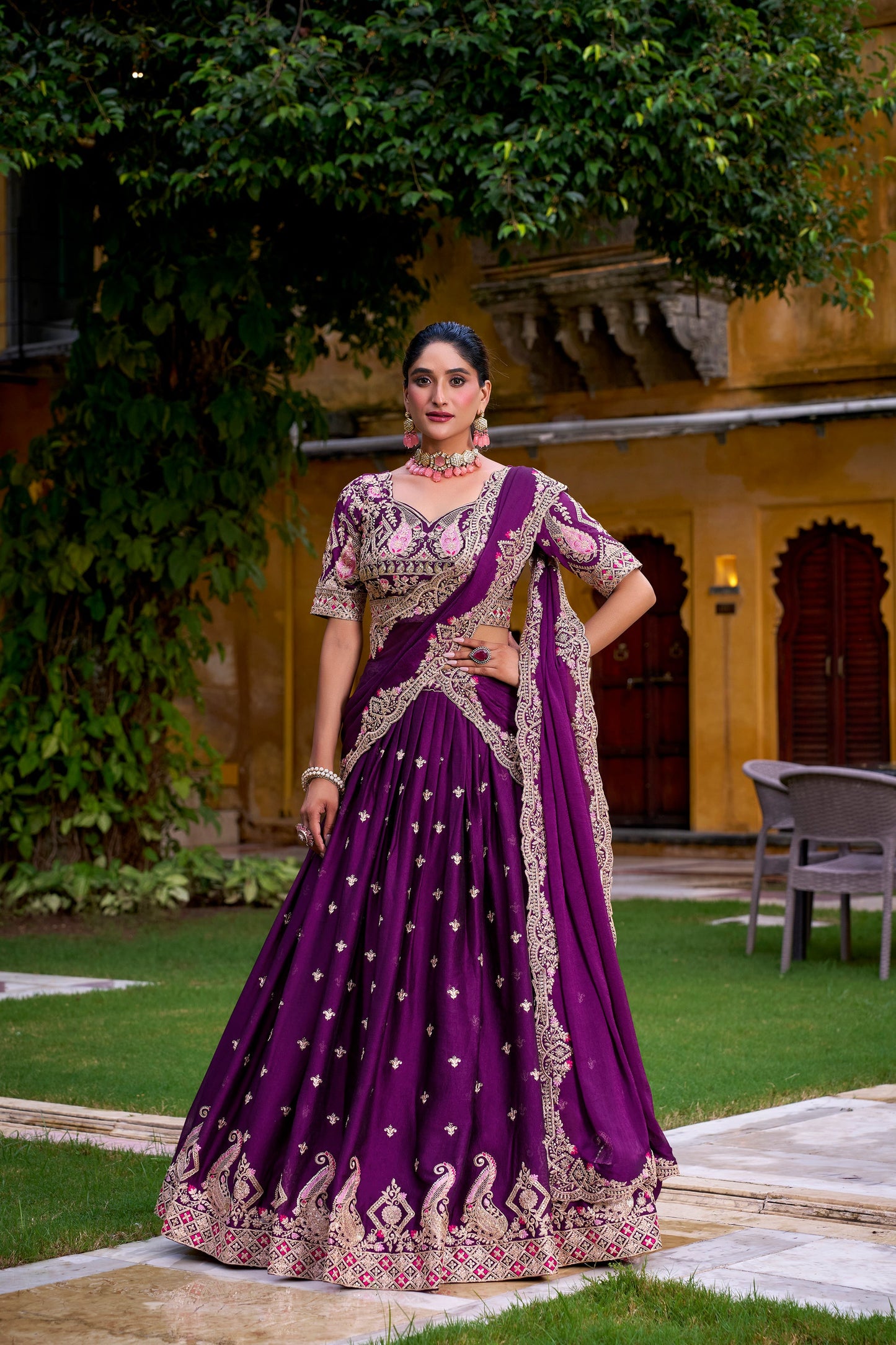 TILTON WEDDING SPECIAL RANGOLI SILK SEQUINS EMNROIDERED LEHENGA CHOLI WITH DUPATTA