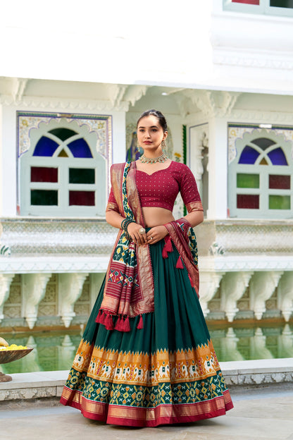 WEDDING SPECIAL PATOLA PRINTED LEHENGA CHOLI (WDN115) 01)