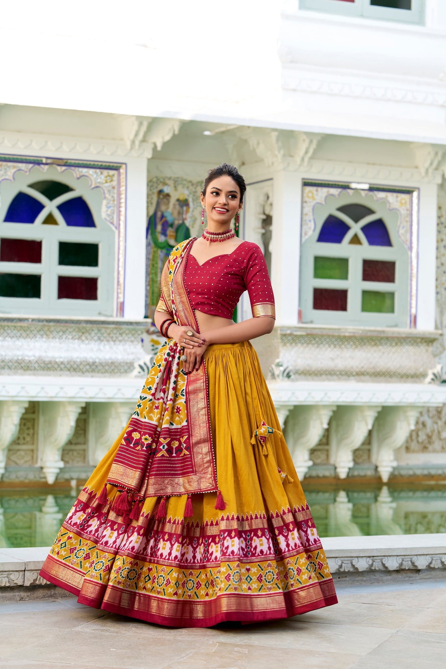 WEDDING SPECIAL PATOLA PRINTED LEHENGA CHOLI (WDN115) 02