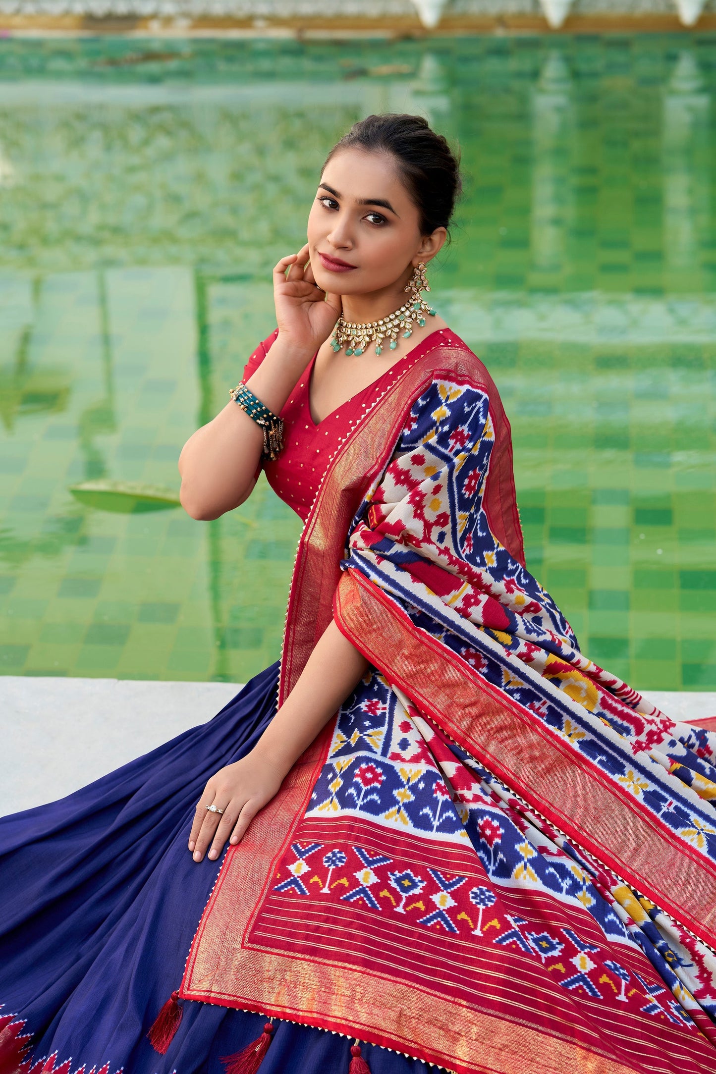 WEDDING SPECIAL PATOLA PRINTED LEHENGA CHOLI (WDN115) 03