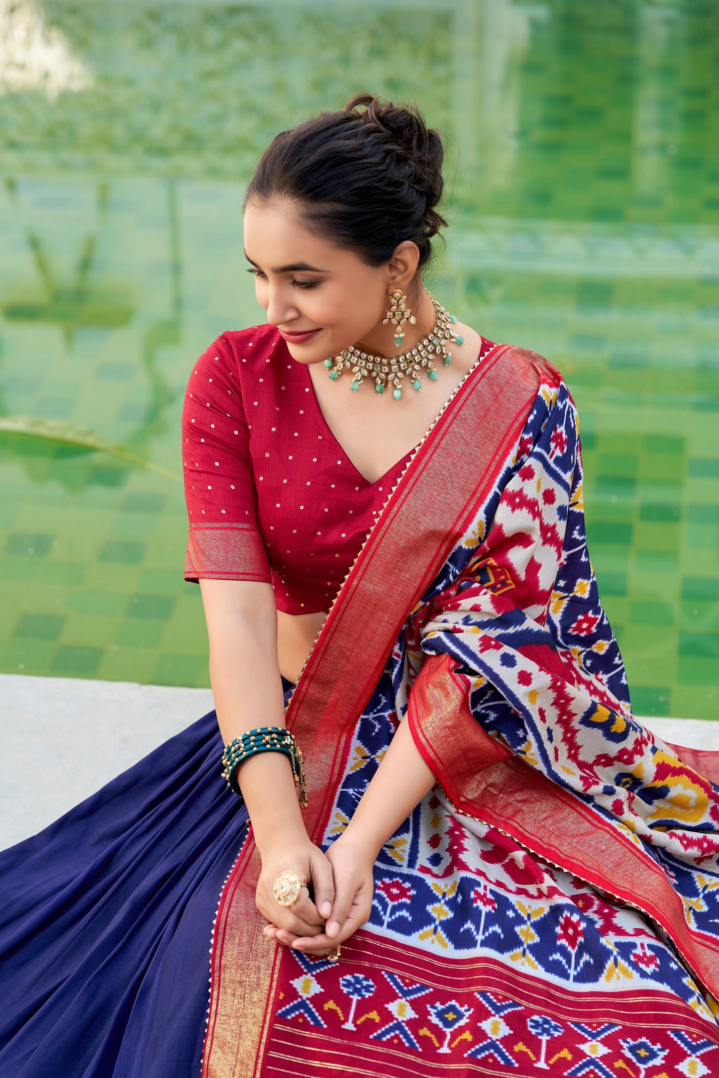 WEDDING SPECIAL PATOLA PRINTED LEHENGA CHOLI (WDN115) 03