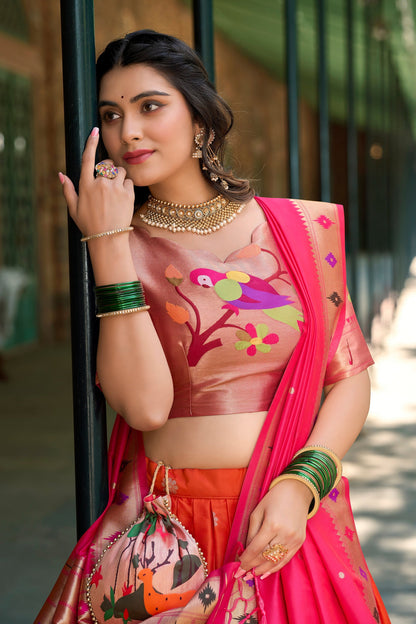 PAITHANI SPECIAL JEQUARD SILK LEHENGA CHOLI WITH DUPATTA (WDN95)