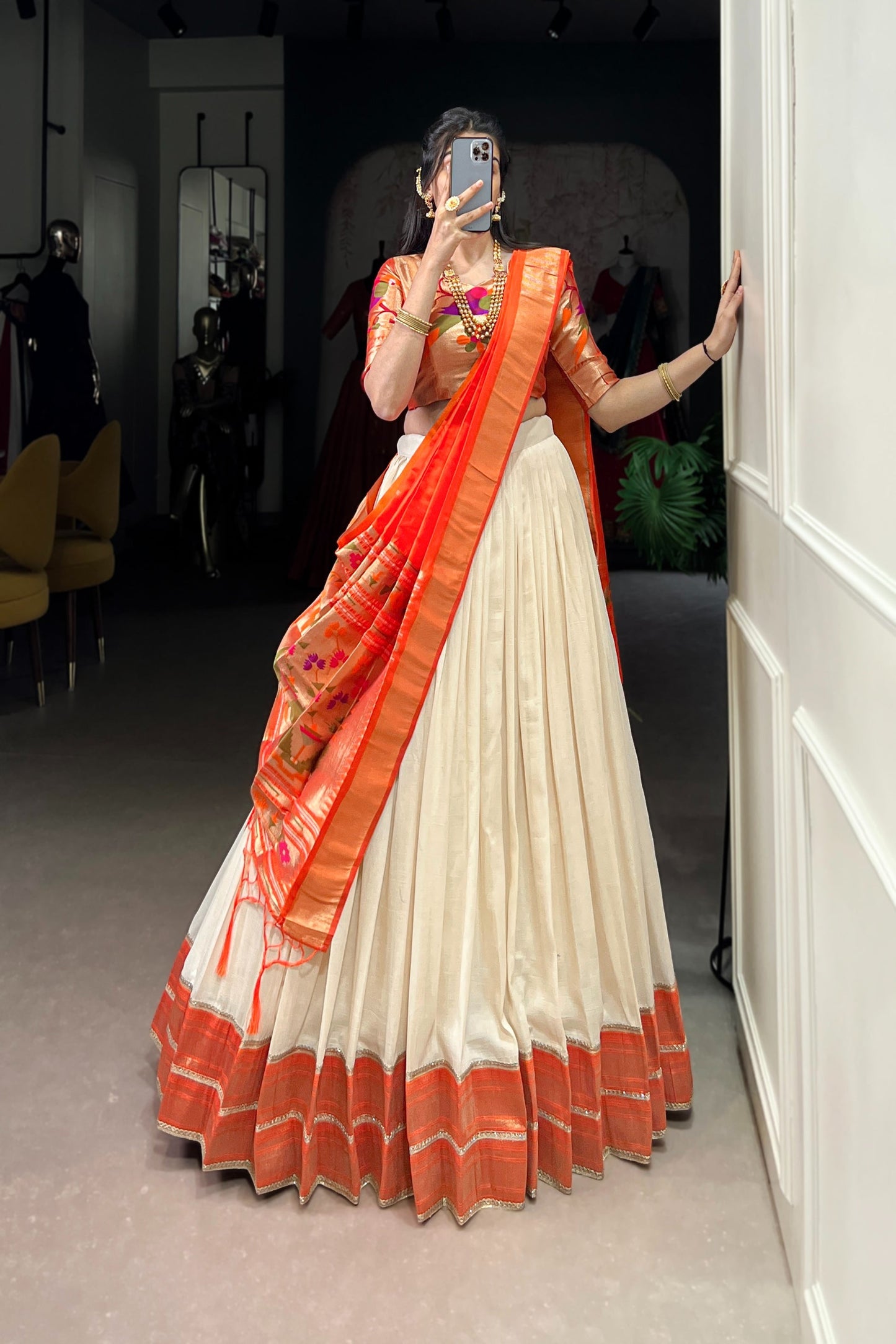 FESTIVAL SPECIAL VICHITRA SILK PAITHANI LEHENGA CHOLI WITH DUPATTA (WDN91)