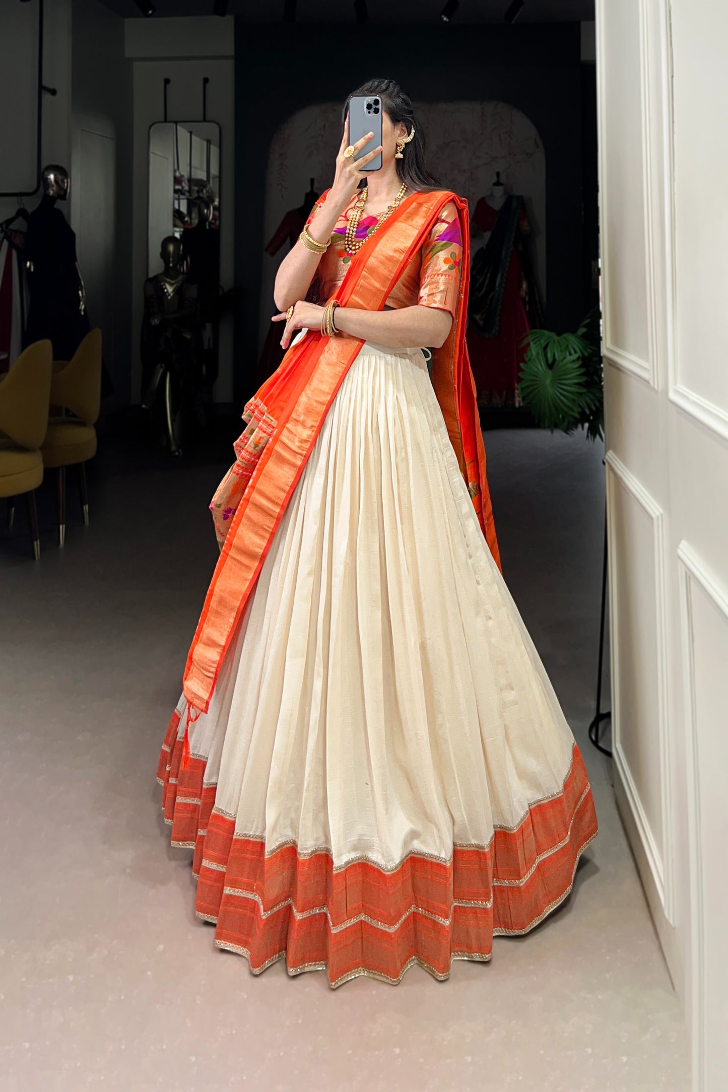 TILTON FESTIVAL SPECIAL VICHITRA SILK PAITHANI LEHENGA CHOLI WITH DUPATTA