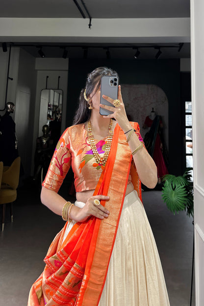 FESTIVAL SPECIAL VICHITRA SILK PAITHANI LEHENGA CHOLI WITH DUPATTA (WDN91)