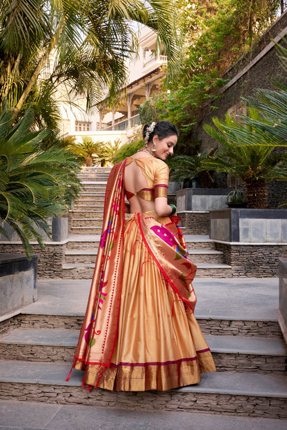 JEQUARD SILK PAITHANI LEHENGA CHOLI WITH DUPATTA (WDN82) 02
