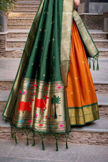 JEQUARD SILK PAITHANI LEHENGA CHOLI WITH DUPATTA (WDN82)
