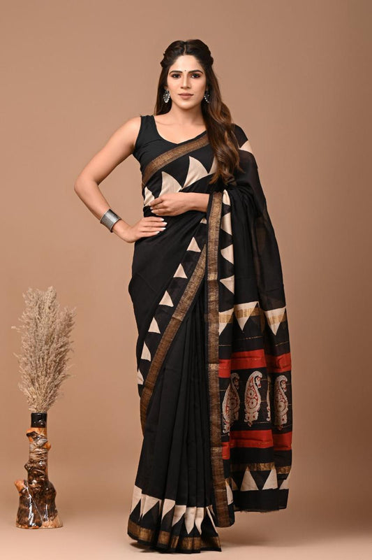 Premium Maheshwari Silk Saree (SWSRMAH56)