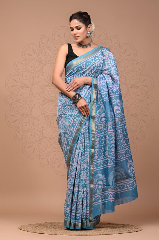 Premium Maheshwari Silk Saree (SWSRMAH87)