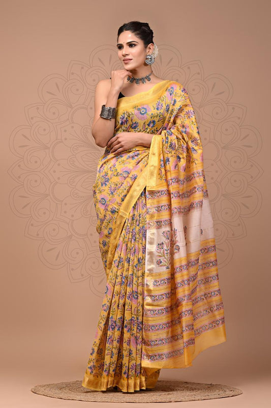 Premium Maheshwari Silk Saree (SWSRMAH85)