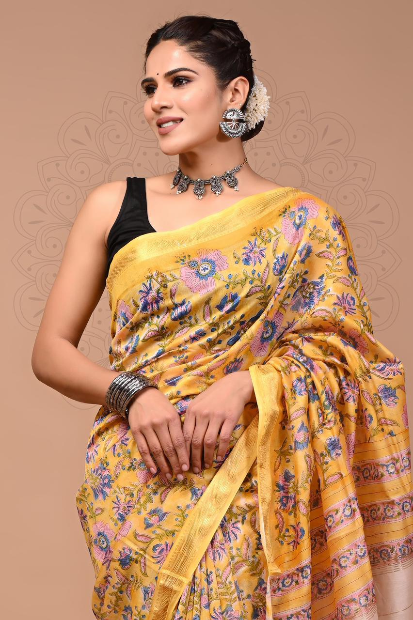 Premium Maheshwari Silk Saree (SWSRMAH77)