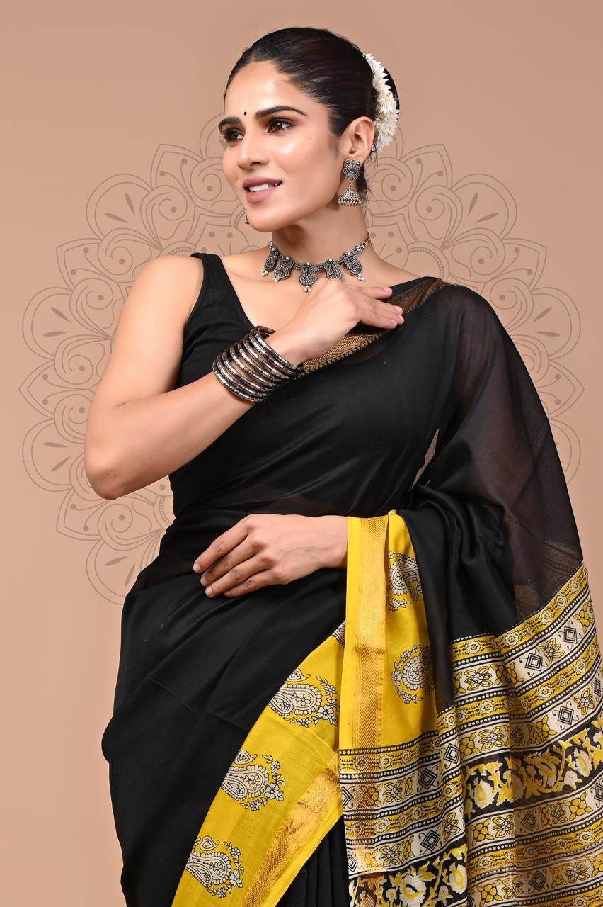Premium Maheshwari Silk Saree (SWSRMAH45)