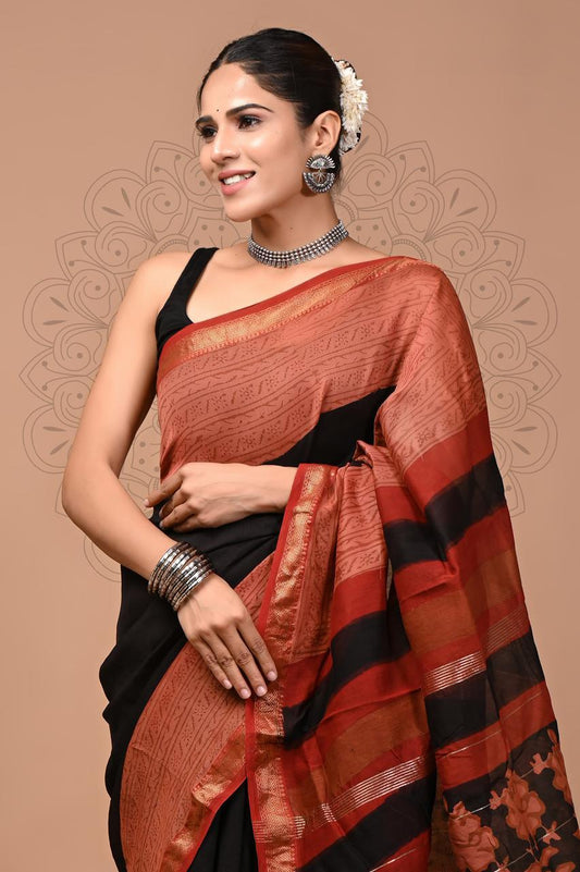 Premium Maheshwari Silk Saree (SWSRMAH53)