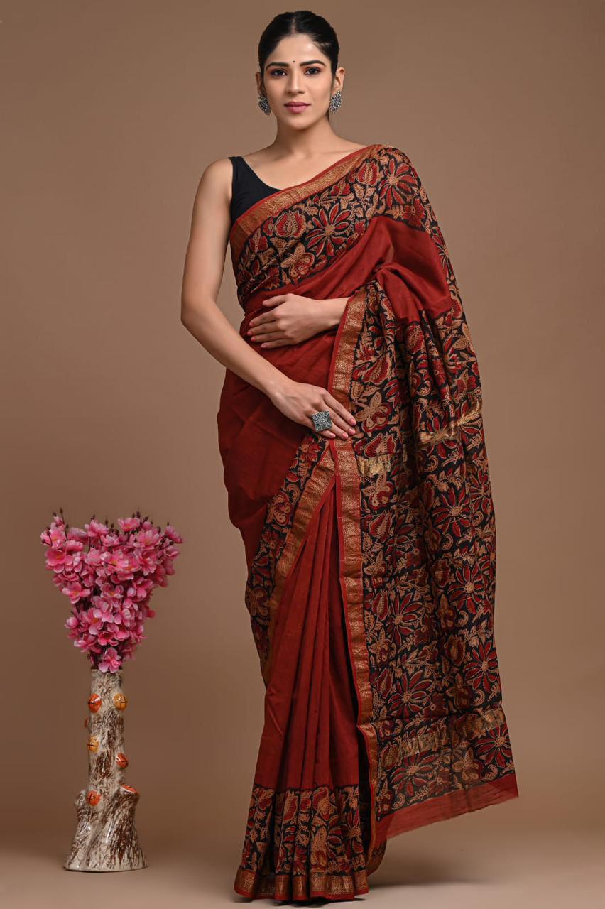 Premium Maheshwari Silk Saree (SWSRMAH74)