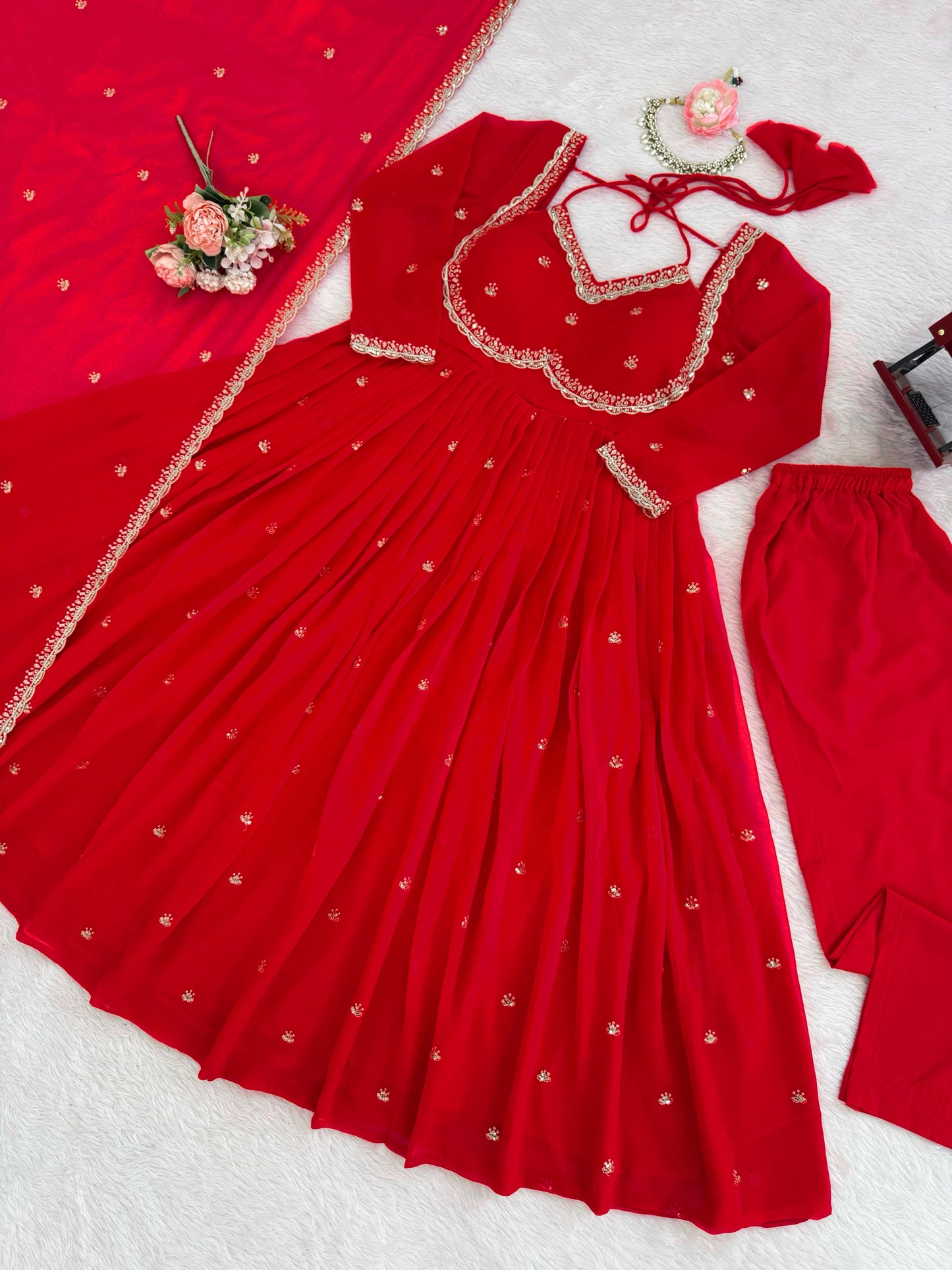 Step into effortless charm with our exclusive 3-piece set – crafted for comfort, stitched with grace. (NFRSD05)