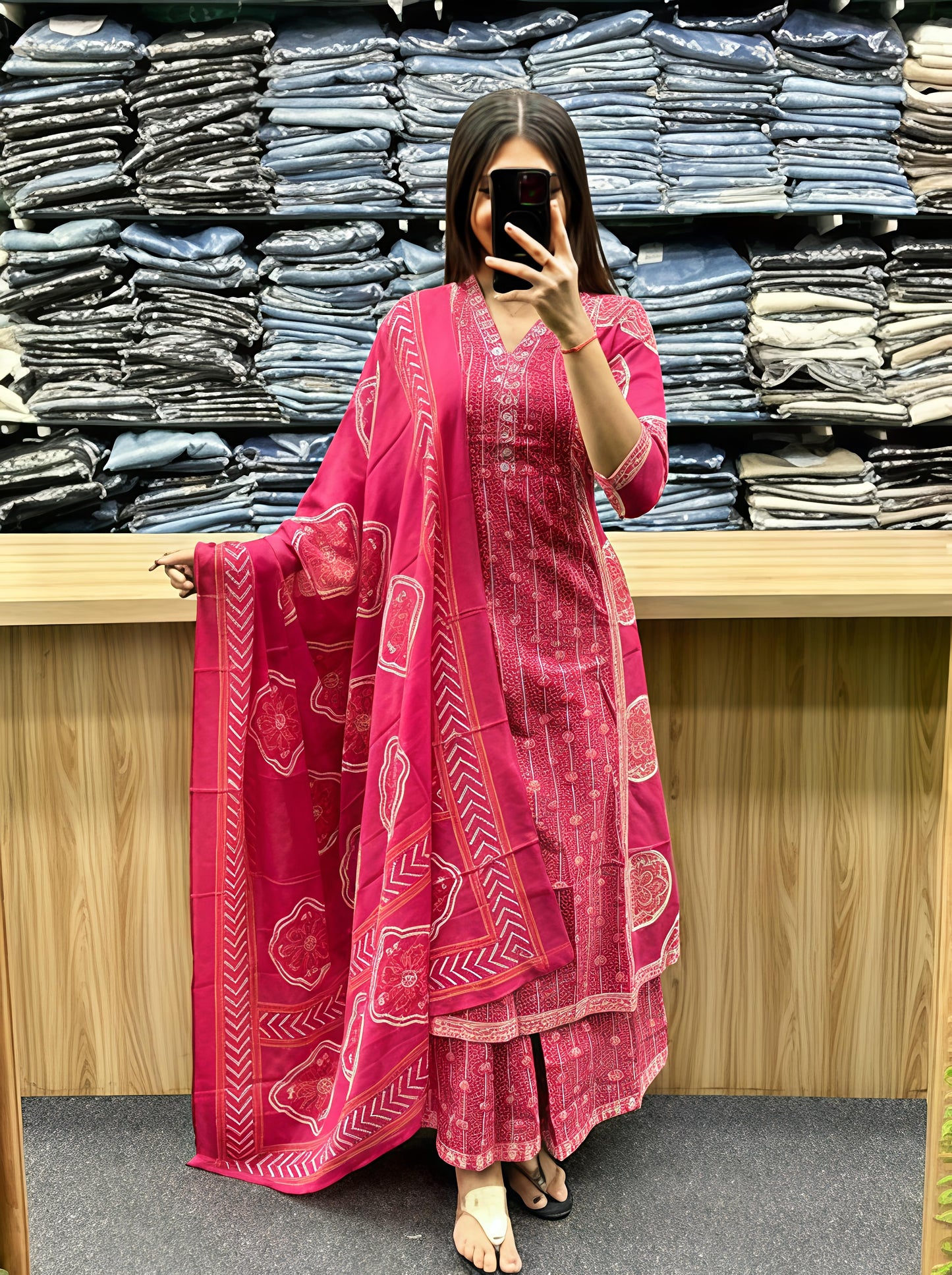 Stylish Printed Kurta Set with Dupatta for Everyday & Festive Wear(SWSK41)