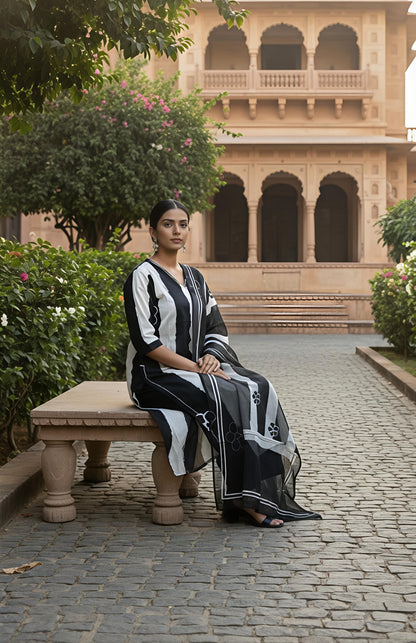 Designer Festive Wear Kurta Set with Statement Dupatta(SWSK43)