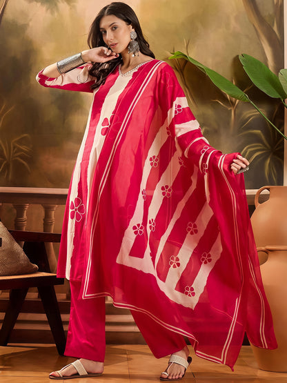 Designer Festive Wear Kurta Set with Statement Dupatta(SWSK43)