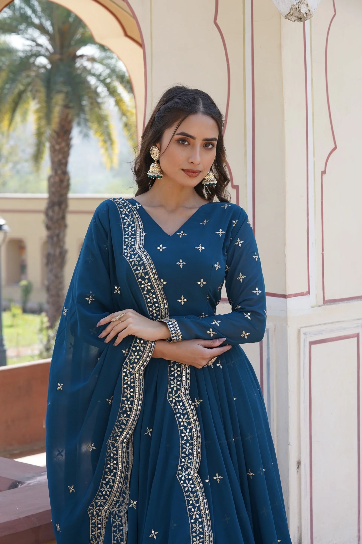 BEAUTIFUL STYLISH DESIGNER GOWN WITH DUPATTA SET(WARED339)