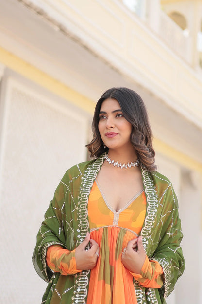 PREMIUM DESIGNER GOWN WITH DUPATTA(WARED341)