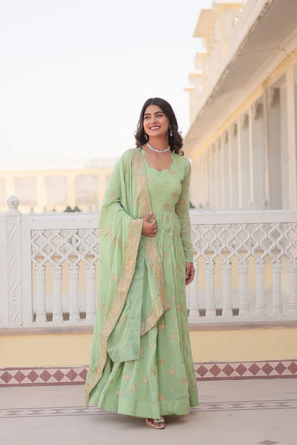 PREMIUM DESIGNER GOWN WITH DUPATTA(WD43)