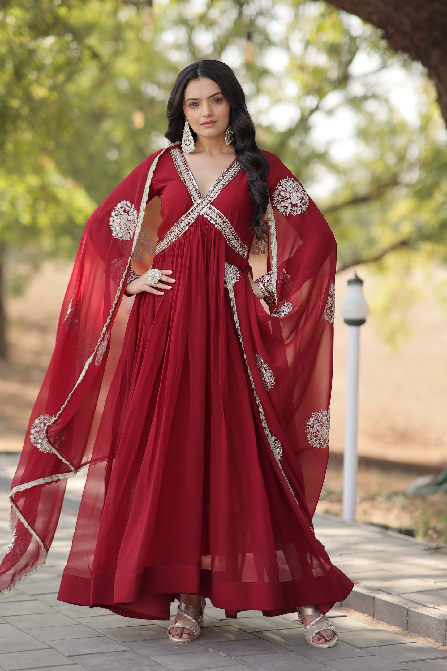 PREMIUM DESIGNER GOWN WITH DUPATTA (WDN26)